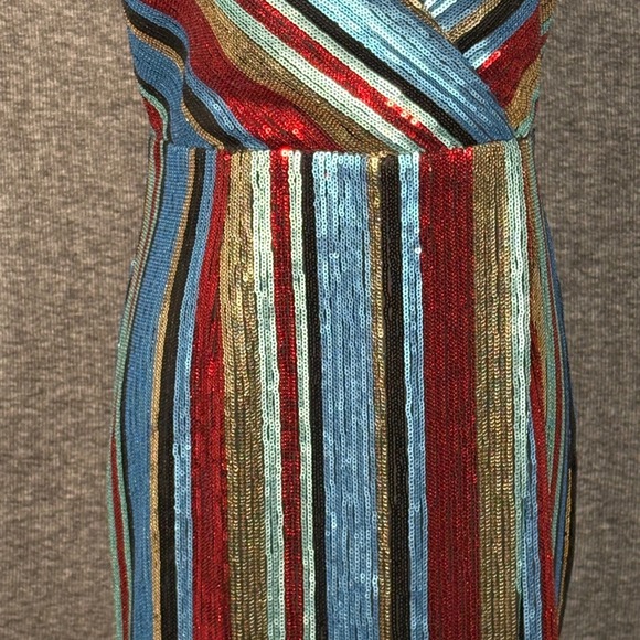 Vici Multicolor Striped Midi Dress - Picture 3 of 14